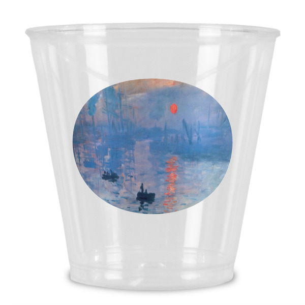 Custom Impression Sunrise by Claude Monet Plastic Shot Glass