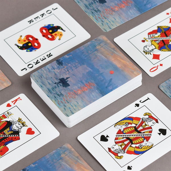 Impression Sunrise by Claude Monet Playing Cards - Front & Back View