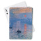 Impression Sunrise by Claude Monet Playing Cards - Front View