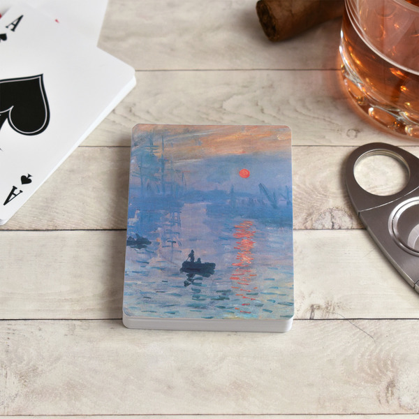 Impression Sunrise by Claude Monet Playing Cards - In Context