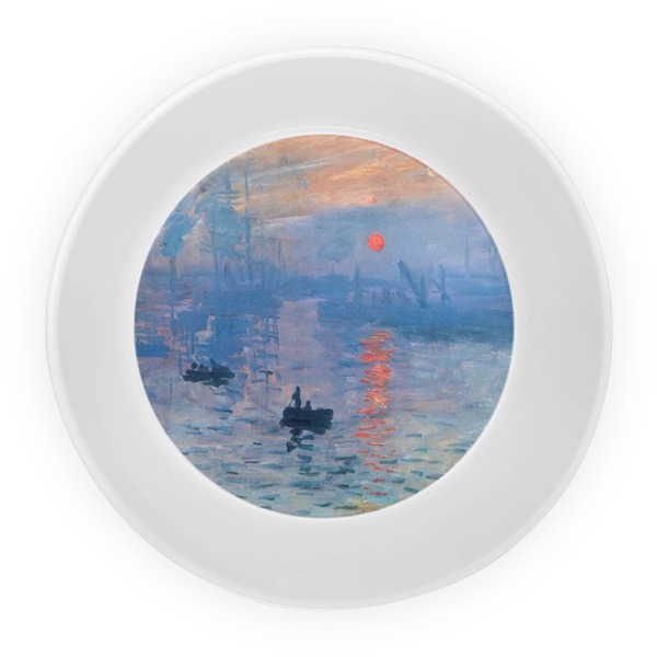 Impression Sunrise by Claude Monet Melamine Bowl - Center