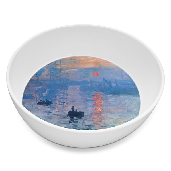 Custom Impression Sunrise by Claude Monet Melamine Bowl - 8 oz