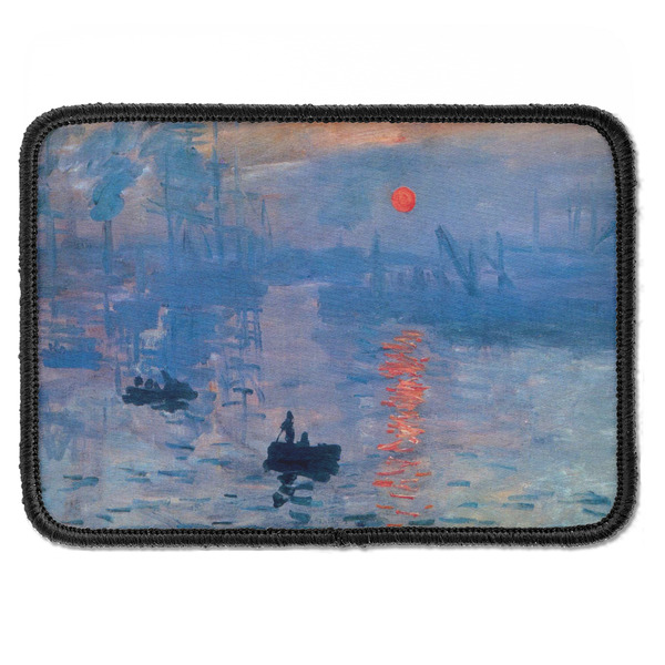 Custom Impression Sunrise by Claude Monet Iron On Rectangle Patch