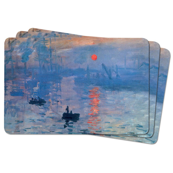 Impression Sunrise by Claude Monet Rectangular Fridge Magnet - THREE