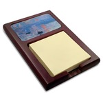 Impression Sunrise by Claude Monet Red Mahogany Sticky Note Holder