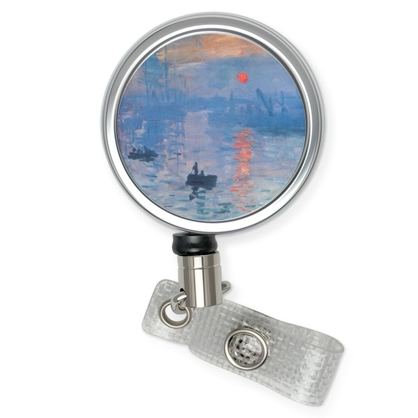 Custom Impression Sunrise by Claude Monet Retractable Badge Reel