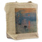 Impression Sunrise by Claude Monet Reusable Cotton Grocery Bag - Front View