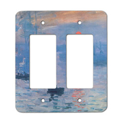 Impression Sunrise by Claude Monet Rocker Style Light Switch Cover - Two Switch
