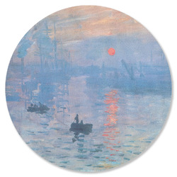 Impression Sunrise by Claude Monet Round Rubber Backed Coaster
