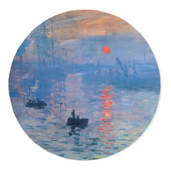 Impression Sunrise by Claude Monet 5' Round Indoor Area Rug