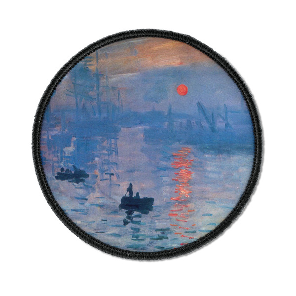 Custom Impression Sunrise by Claude Monet Iron On Round Patch