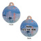 Impression Sunrise by Claude Monet Round Pet ID Tag - Large - Approval
