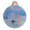Impression Sunrise by Claude Monet Round Pet ID Tag - Large - Front