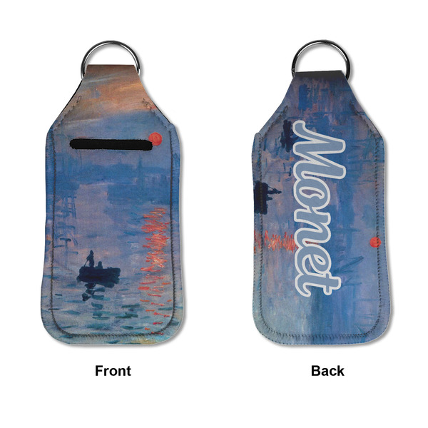 Impression Sunrise by Claude Monet Sanitizer Holder Keychain - Large APPROVAL (Flat)