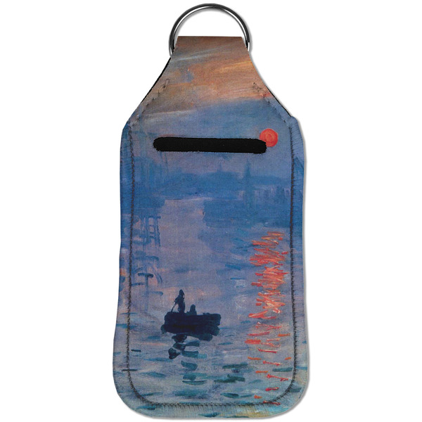 Impression Sunrise by Claude Monet Sanitizer Holder Keychain - Large (Front)