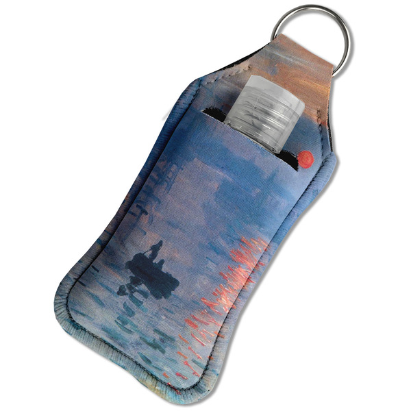Impression Sunrise by Claude Monet Sanitizer Holder Keychain - Large in Case