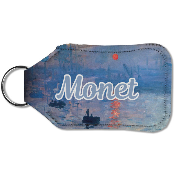 Impression Sunrise by Claude Monet Sanitizer Holder Keychain - Small (Back)