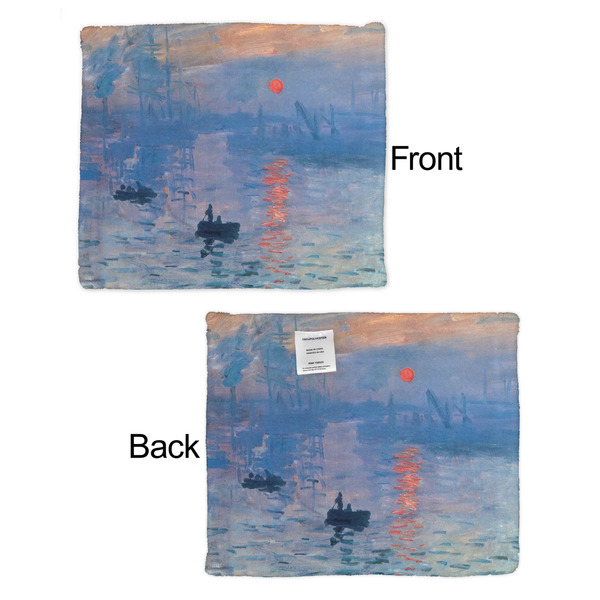 Impression Sunrise by Claude Monet Security Blanket - Front & Back View