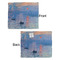 Impression Sunrise by Claude Monet Security Blanket - Front & Back View