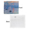 Impression Sunrise by Claude Monet Security Blanket - Front & White Back View