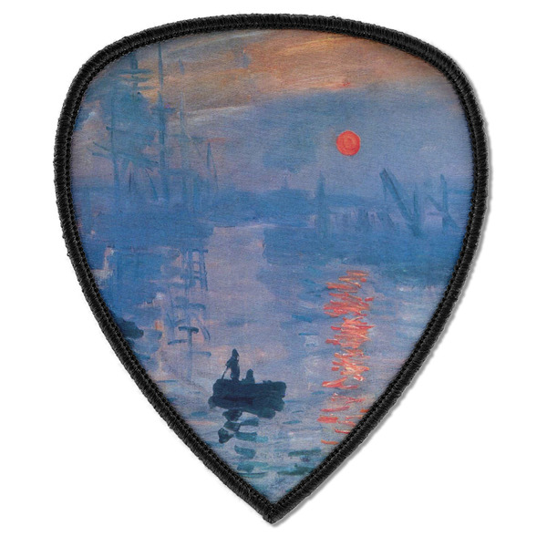 Custom Impression Sunrise by Claude Monet Iron on Shield Patch A