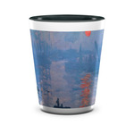 Impression Sunrise by Claude Monet Ceramic Shot Glass - 1.5 oz - Two Tone - Single