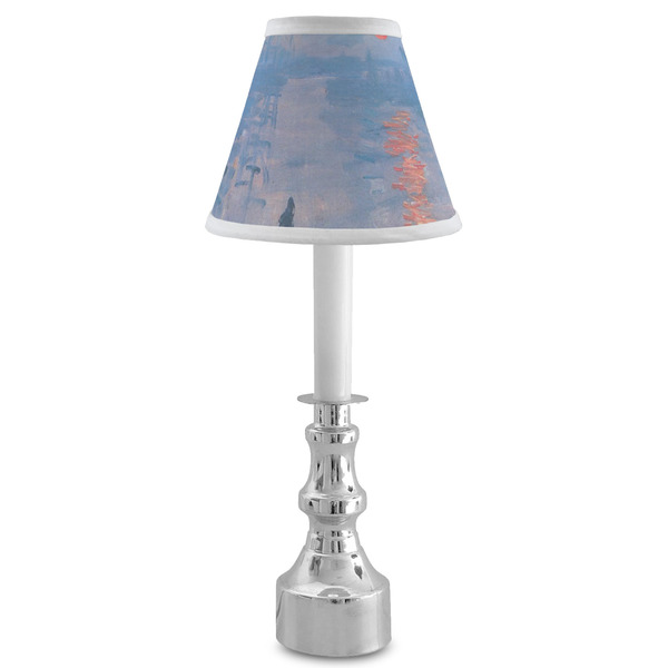 Impression Sunrise by Claude Monet Small Chandelier Lamp - LIFESTYLE (on candle stick)