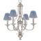 Impression Sunrise by Claude Monet Small Chandelier Shade - LIFESTYLE (on chandelier)