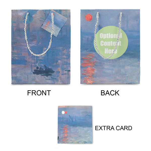 Impression Sunrise by Claude Monet Small Gift Bag - Approval