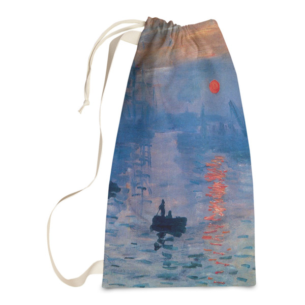 Custom Impression Sunrise by Claude Monet Laundry Bags - Small