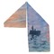 Impression Sunrise by Claude Monet Sports Towel Folded - Both Sides Showing