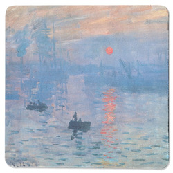 Impression Sunrise by Claude Monet Square Rubber Backed Coaster
