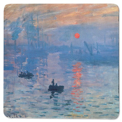 Impression Sunrise by Claude Monet Square Rubber Backed Coaster