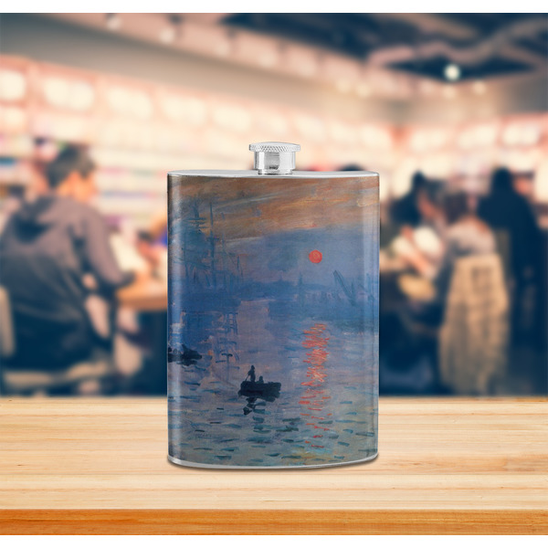 Impression Sunrise by Claude Monet Stainless Steel Flask - LIFESTYLE 2