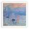 Impression Sunrise by Claude Monet Paper Dinner Napkin - Front View