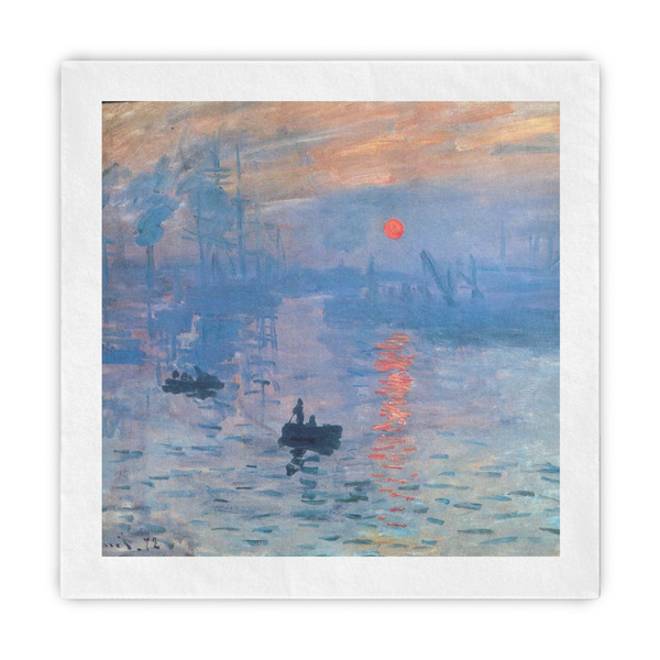 Custom Impression Sunrise by Claude Monet Standard Decorative Napkins