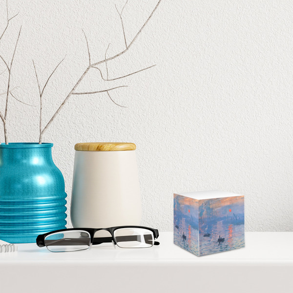 Impression Sunrise by Claude Monet Sticky Note Cube - LIFESTYLE