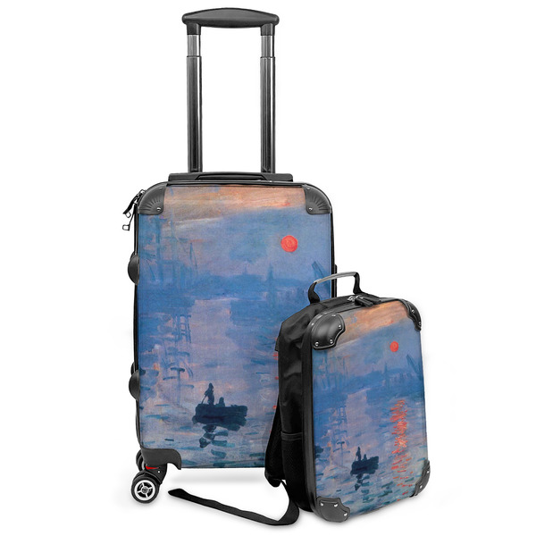 Custom Impression Sunrise by Claude Monet Kids 2-Piece Luggage Set - Suitcase & Backpack