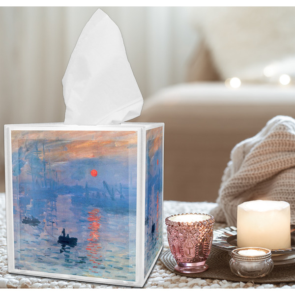 Impression Sunrise by Claude Monet Tissue Box - LIFESTYLE