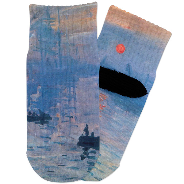 Custom Impression Sunrise by Claude Monet Toddler Ankle Socks