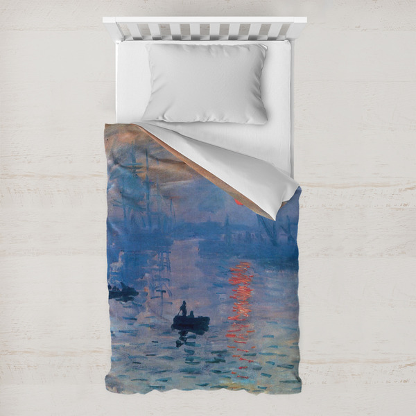 Custom Impression Sunrise by Claude Monet Toddler Duvet Cover