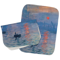 Impression Sunrise by Claude Monet Burp Cloths - Fleece - Set of 2