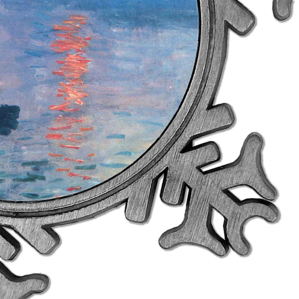 Impression Sunrise by Claude Monet Vintage Snowflake - Detail