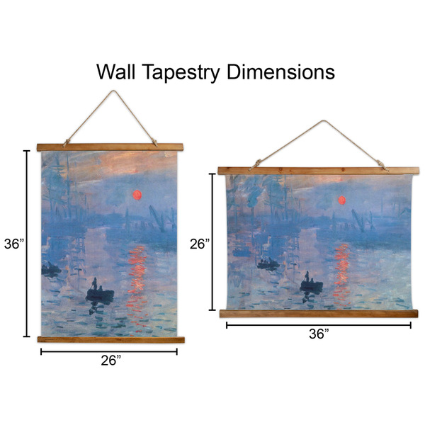 Impression Sunrise by Claude Monet Wall Hanging Tapestries - Parent/Sizing