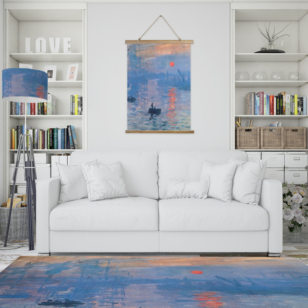 Impression Sunrise by Claude Monet Wall Hanging Tapestry - Portrait - IN CONTEXT