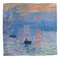 Impression Sunrise by Claude Monet Washcloth - Front - No Soap
