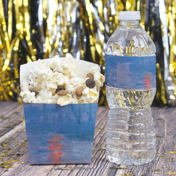 Impression Sunrise by Claude Monet Water Bottle Label - w/ Favor Box