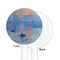 Impression Sunrise by Claude Monet White Plastic 5.5" Stir Stick - Single Sided - Round - Front & Back