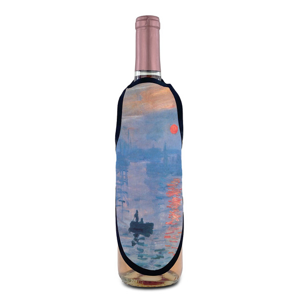 Impression Sunrise by Claude Monet Wine Bottle Apron - IN CONTEXT
