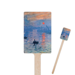 Impression Sunrise by Claude Monet 6.25" Rectangle Wooden Stir Sticks - Double Sided